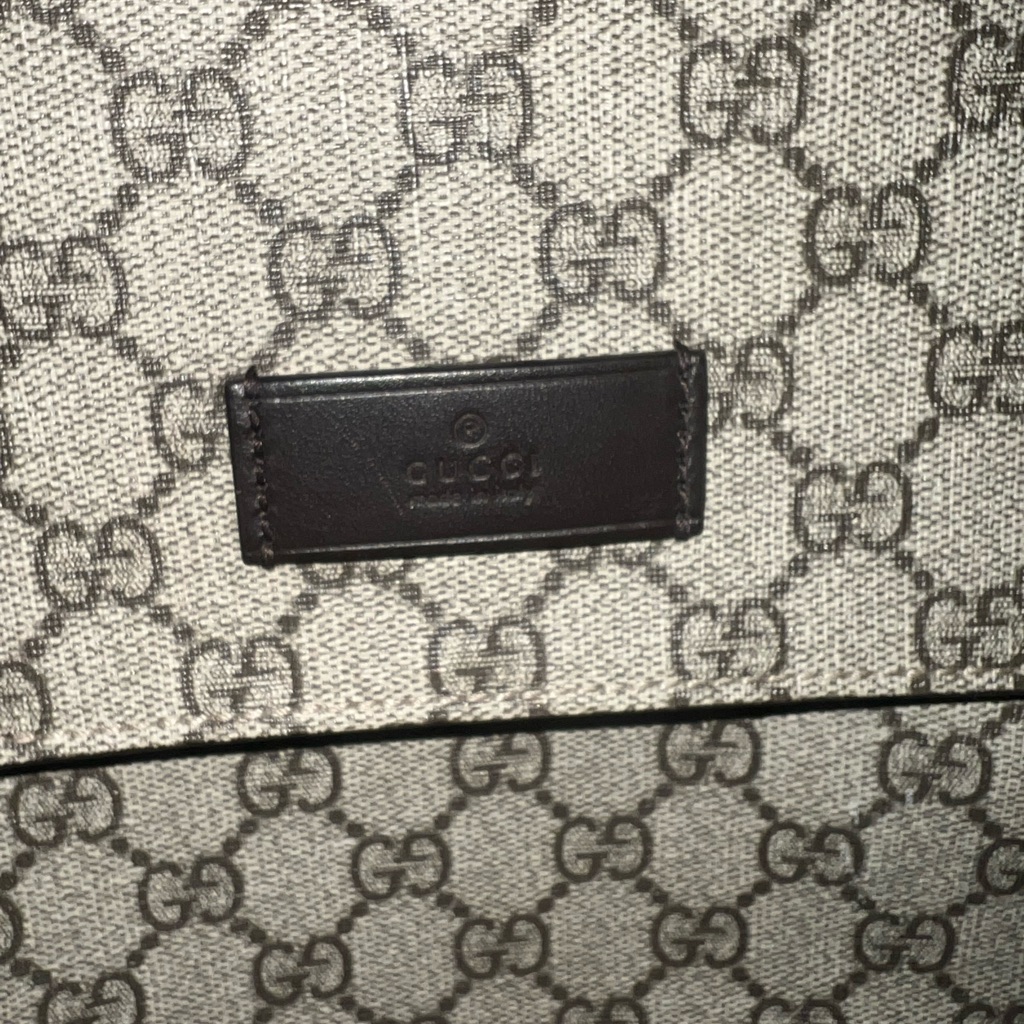 Gucci Beige And Brown Monogram Tote
